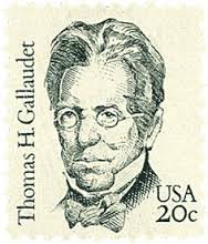 Postage stamp of Thomas H. Gallaudet