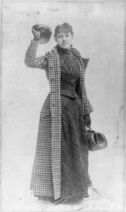 Nellie Bly posing for a publicity photo