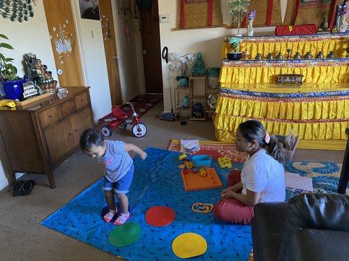 Children playing in a COTRAIC classroom