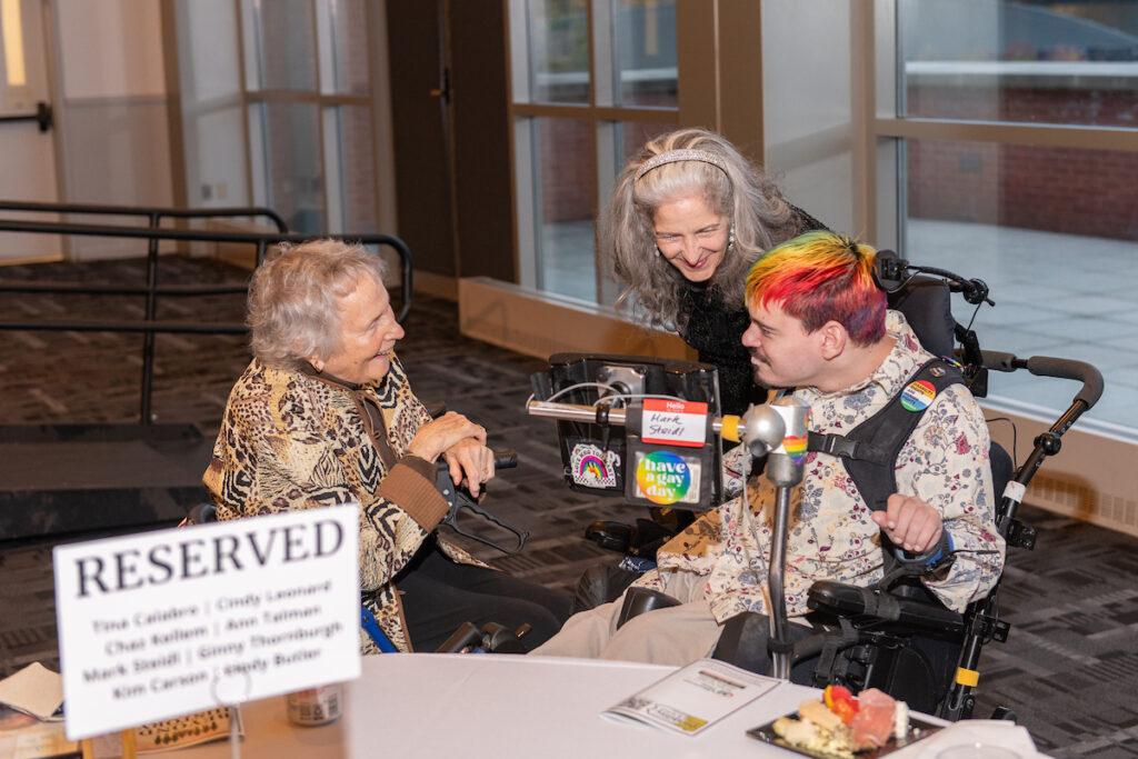 Ginny Thornburgh chats with Ann Talman and Mark Steidl.
